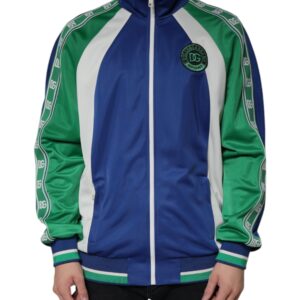 Multicolor Polyester Full Zip Bomber Jacket - Jag Couture London