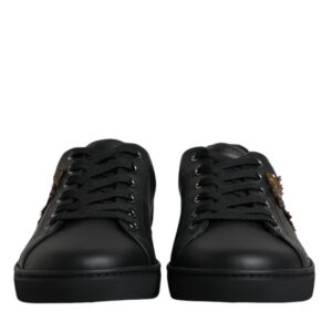 Black London Sacred Heart Men Sneakers Shoes - Jag Couture London