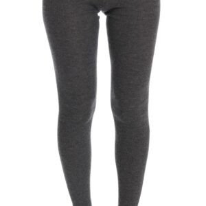 Gray Cashmere Stretch Tights - Jag Couture London