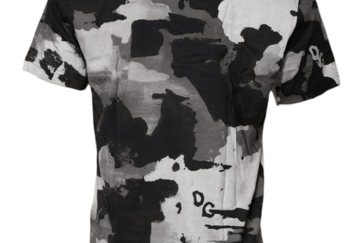 Multicolor Camouflage Crew Neck T-shirt - Jag Couture London
