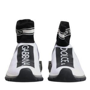 White Black Sorrento Socks Sneakers Shoes