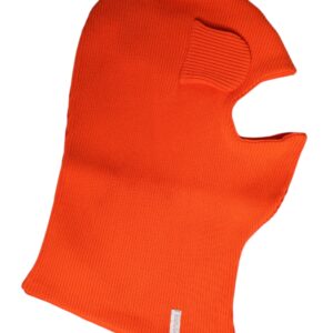 Orange Cotton Whole Head Wrap Balaclava Hat - Jag Couture London