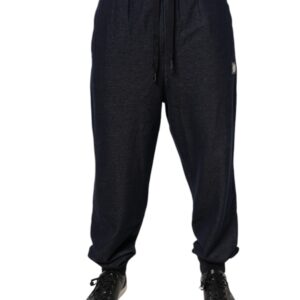 Dark Gray Jacquard Jogger Men Sweatpants Pants - Jag Couture London