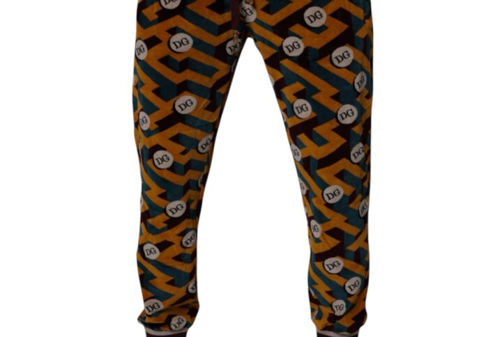 Multicolor Logo Monogram Jogger Sweatpants Pants - Jag Couture London