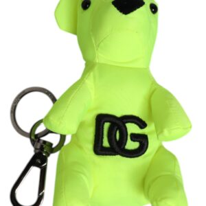 Green Bear Embroidered Logo Keychain Clasp Keyring - Jag Couture London