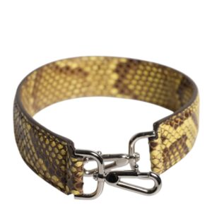 Yellow Exotic Leather Bag Shoulder Strap - Jag Couture London