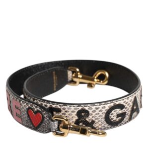 Multicolor DG AMORE Patch Bag Shoulder Strap - Jag Couture London