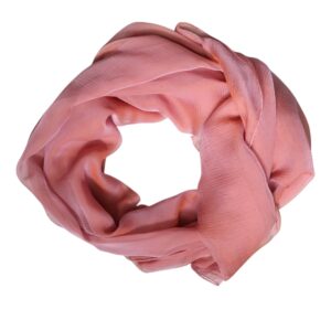 Pink Silk Rectangle Women Wrap Shawl Scarf - Jag Couture London