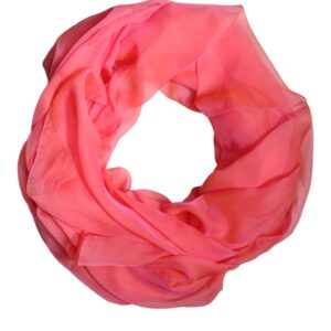 Pink Silk Rectangle Women Wrap Shawl Scarf - Jag Couture London