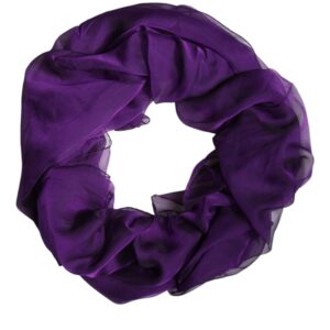 Purple Silk Rectangle Wrap Shawl Scarf - Jag Couture London