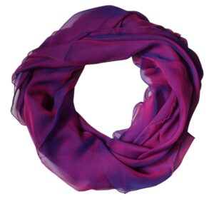 Purple Silk Rectangle Wrap Shawl Scarf - Jag Couture London