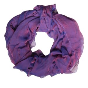 Purple Silk Rectangle Wrap Shawl Scarf - Jag Couture London