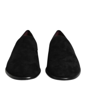Black Suede Slip On Loafers Formal Shoes