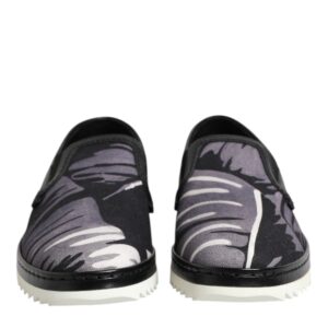 Black Tropical Slip On Men Sneakers Shoes