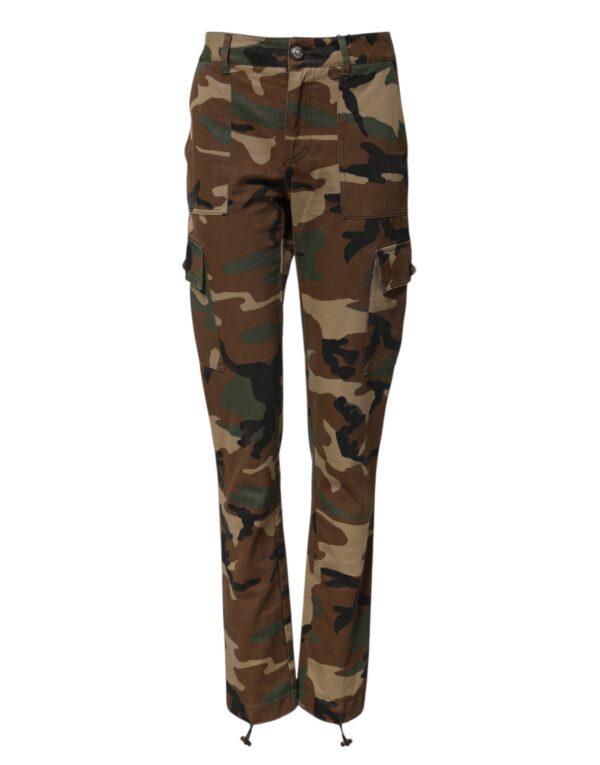 Multicolor Camouflage Cargo Pants