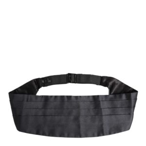 Dark Blue 100% Silk Belt Waist Cummerbund