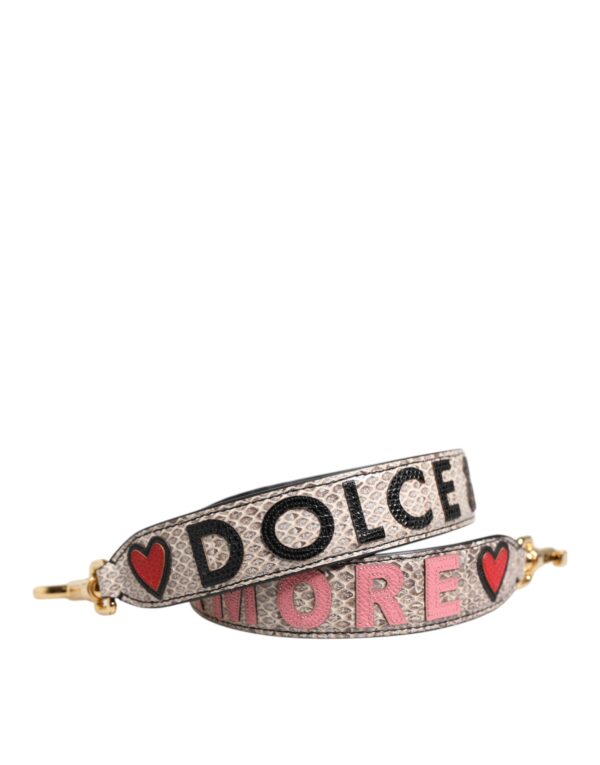 Multicolor DG AMORE Patch Bag Accessory Shoulder Strap