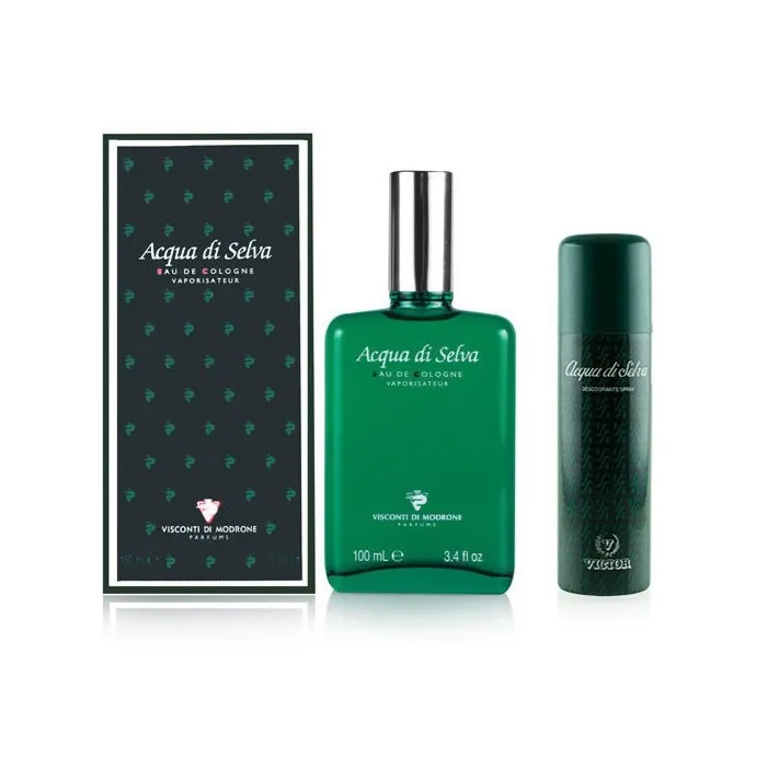 Victor Acqua Di Selva Eau De Cologne Spray 100ml Set 2 Pieces - Jag Couture London