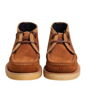 Brown Suede Nubuck Leather Desert Ankle Boots Shoes
