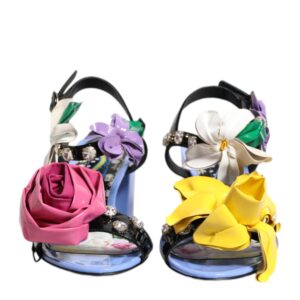 Multicolor Floral Crystal KEIRA Sandals Shoes