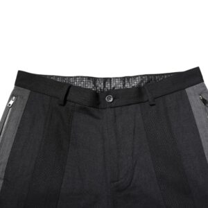 Black Gray Cotton Dress Formal Trouser Pants