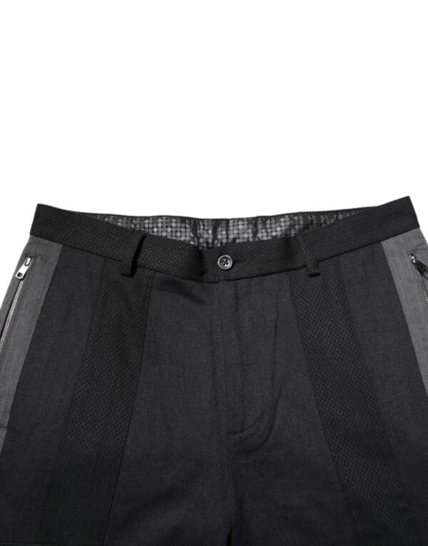 Black Gray Cotton Dress Formal Trouser Pants