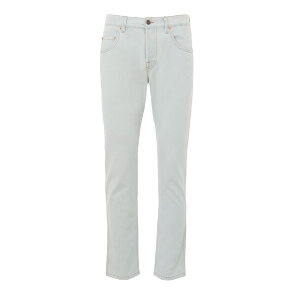 Blue Cotton Relaxed Fit Jeans