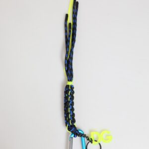Multicolor Polyester Tape String DG Logo Keychain Keyring