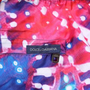 Multicolor Neon Print Polyester Shorts Swimwear