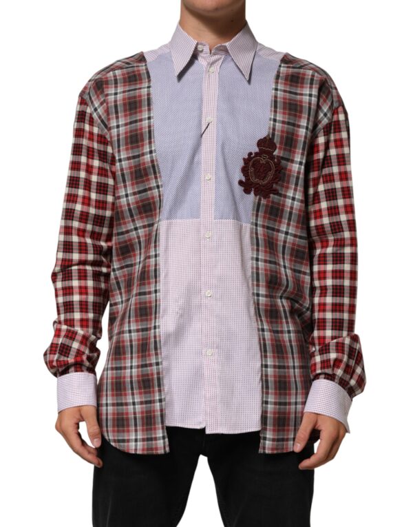 Multicolor Cotton Collared Checkered Shirt