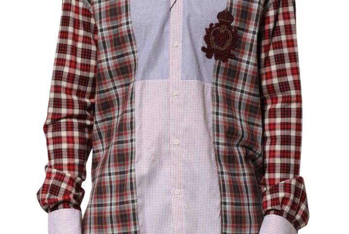 Multicolor Cotton Collared Checkered Shirt