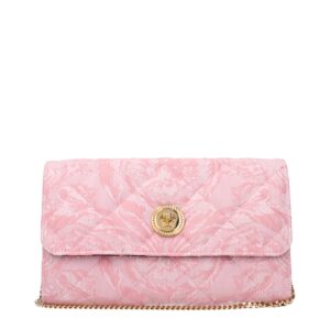 Pink Fabric Clutch Bag