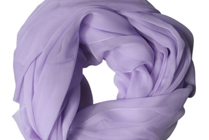 Purple Stole Silk Neck Wrap Shawl Men Scarf