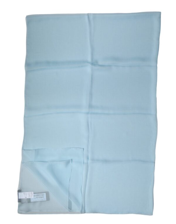 Light Blue Stole Silk Neck Wrap Shawl Scarf