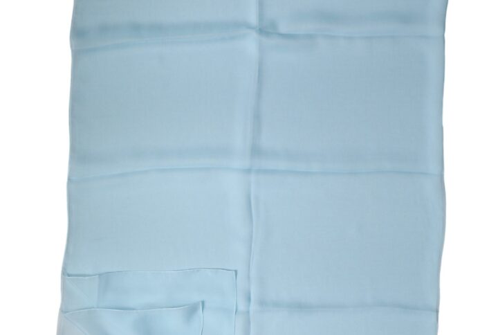 Light Blue Stole Silk Neck Wrap Shawl Scarf