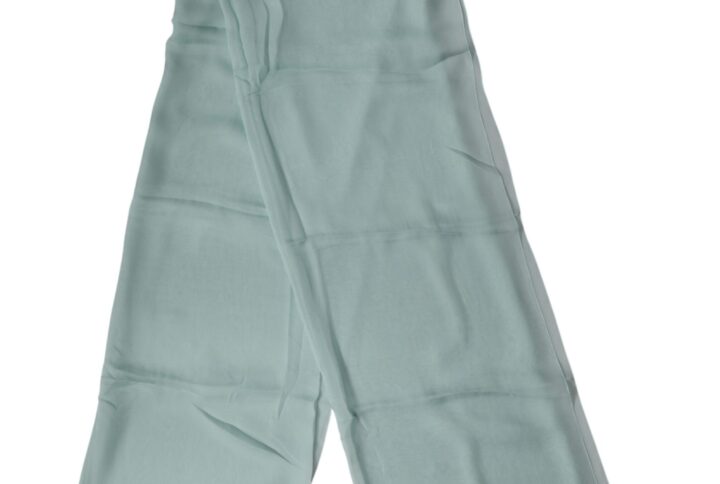 Light Teal Silk Stole Neck Wrap Shawl  Scarf