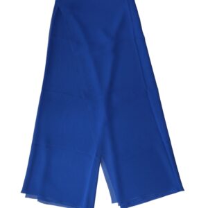 Blue Silk Stole Neck Wrap Shawl Men  Scarf