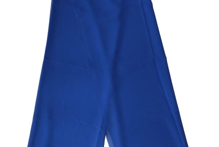 Blue Silk Stole Neck Wrap Shawl Men  Scarf