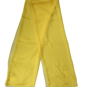 Yellow Silk Stole Neck Wrap Shawl Men 200cm x 130cm Scarf
